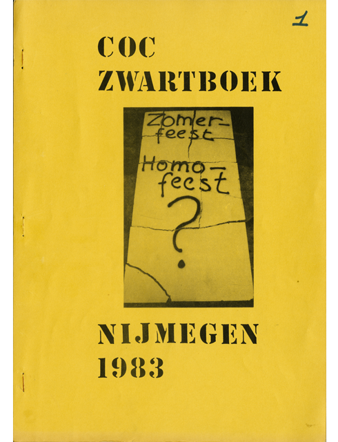 1983 COC zwartboek Vierdaagsefeesten